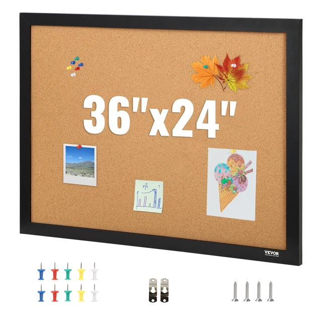 Tableau Liège FULHANY - Panneau Liege - Tableau Affichage Mural - 40 * 60 Cm, 0,9 Cm D'éPaisseur Avec 30 Broches,Adapté à La Fabrication De Tableaux D' Affichage,de DéCorations Murales Tableau Liege Mural